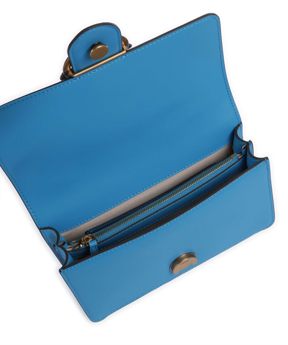 Pinko Love One Mini Crossbody bag azzurro dresda/antique gold