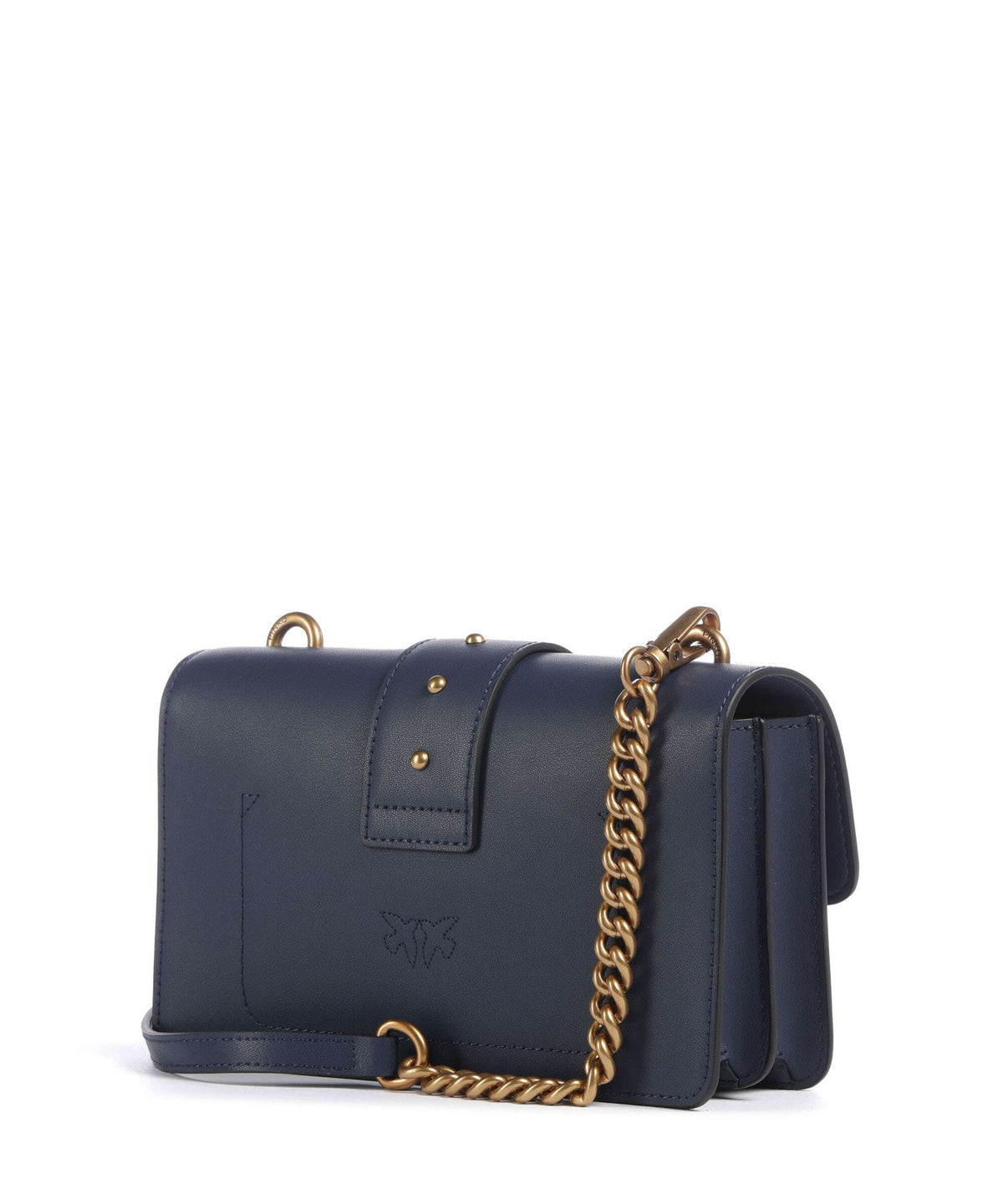 Pinko Love One Mini Crossbody bag blu indaco ombroso/antique gold