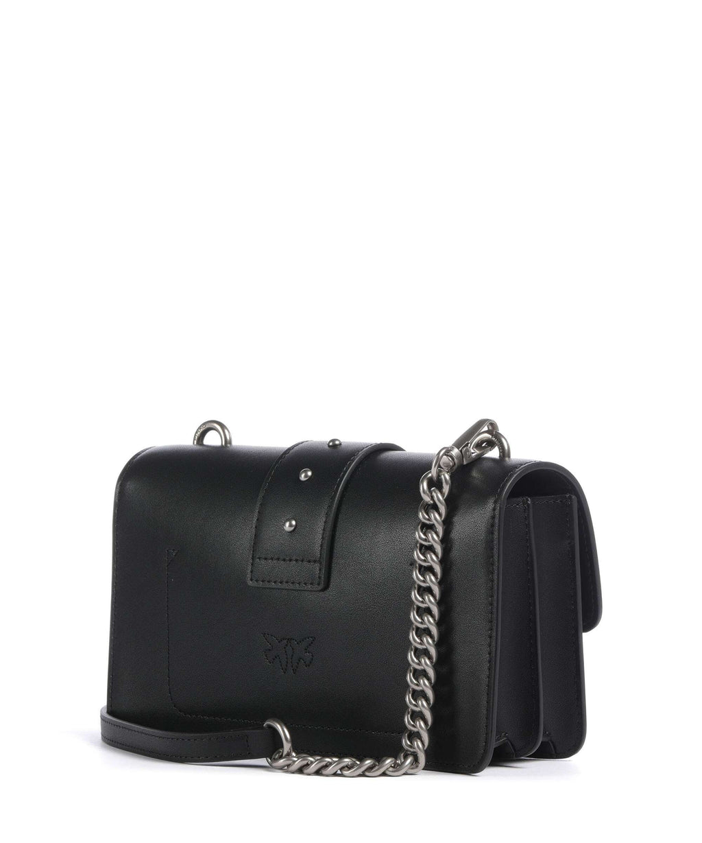 Pinko Love One Mini Crossbody bag nero/old silver
