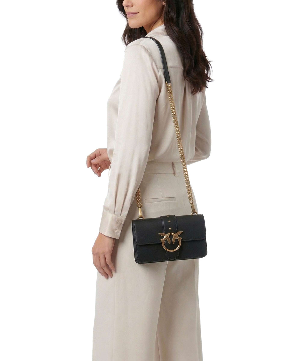 Pinko Love One Mini Crossbody bag nero/antique gold