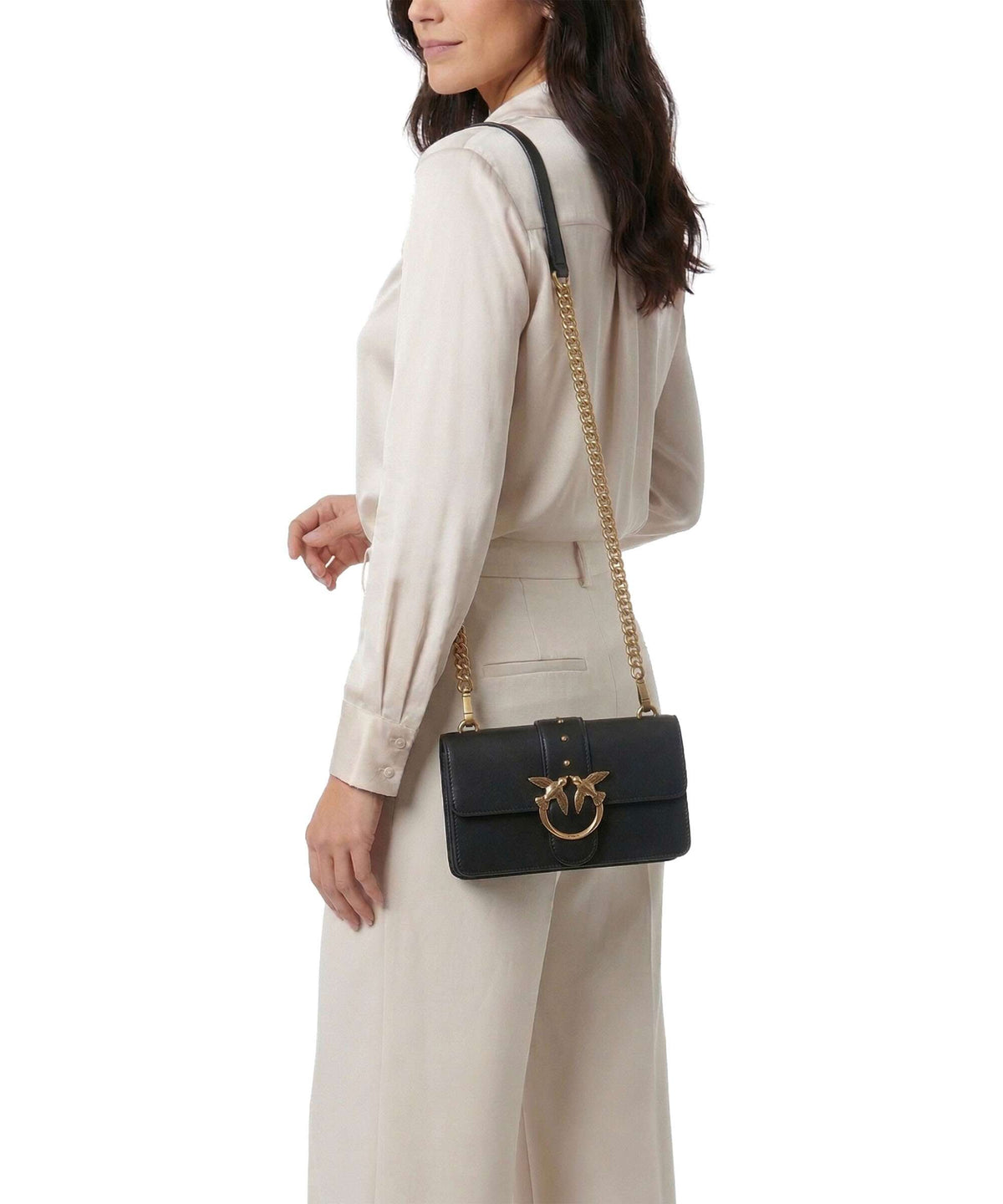 Pinko Love One Mini Crossbody bag nero/antique gold