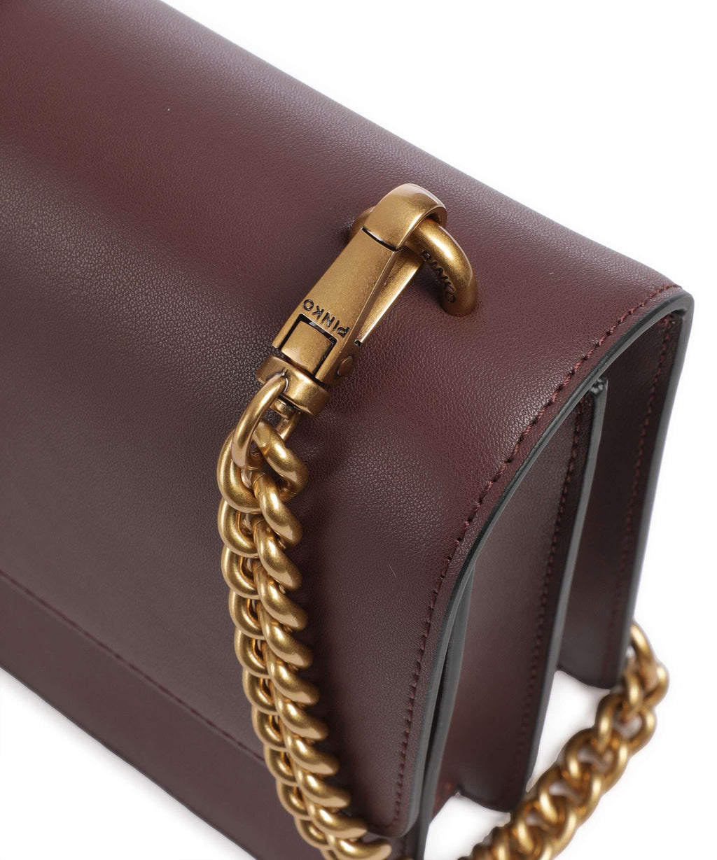 Pinko Love One Classic Crossbody bag cioccolato amaro/antique gold