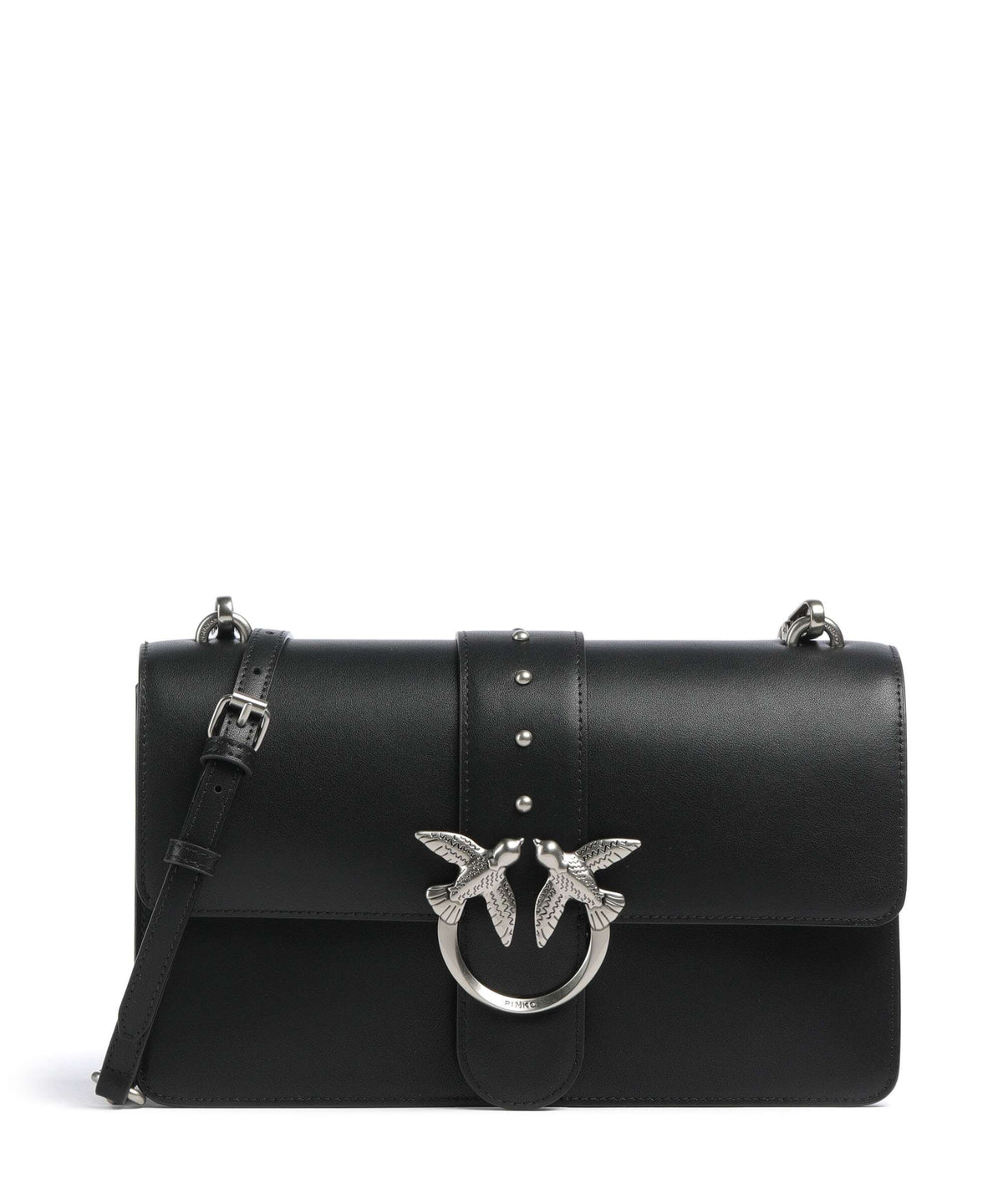Pinko Love One Classic Crossbody bag nero/old silver