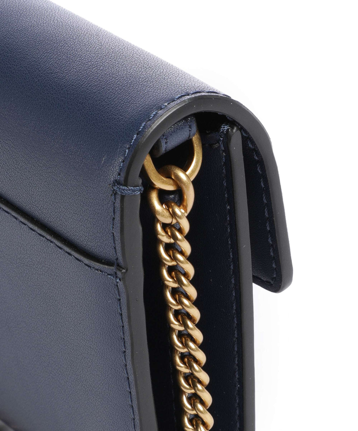 Pinko Love One Wallet blu indaco ombroso/antique gold