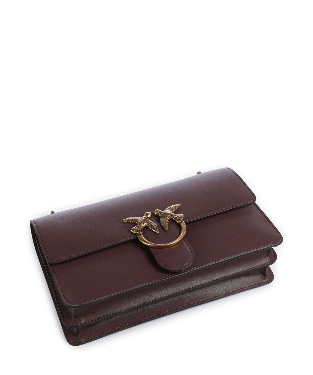 Pinko Love One Classic Shoulder bag cioccolato amaro/antique gold