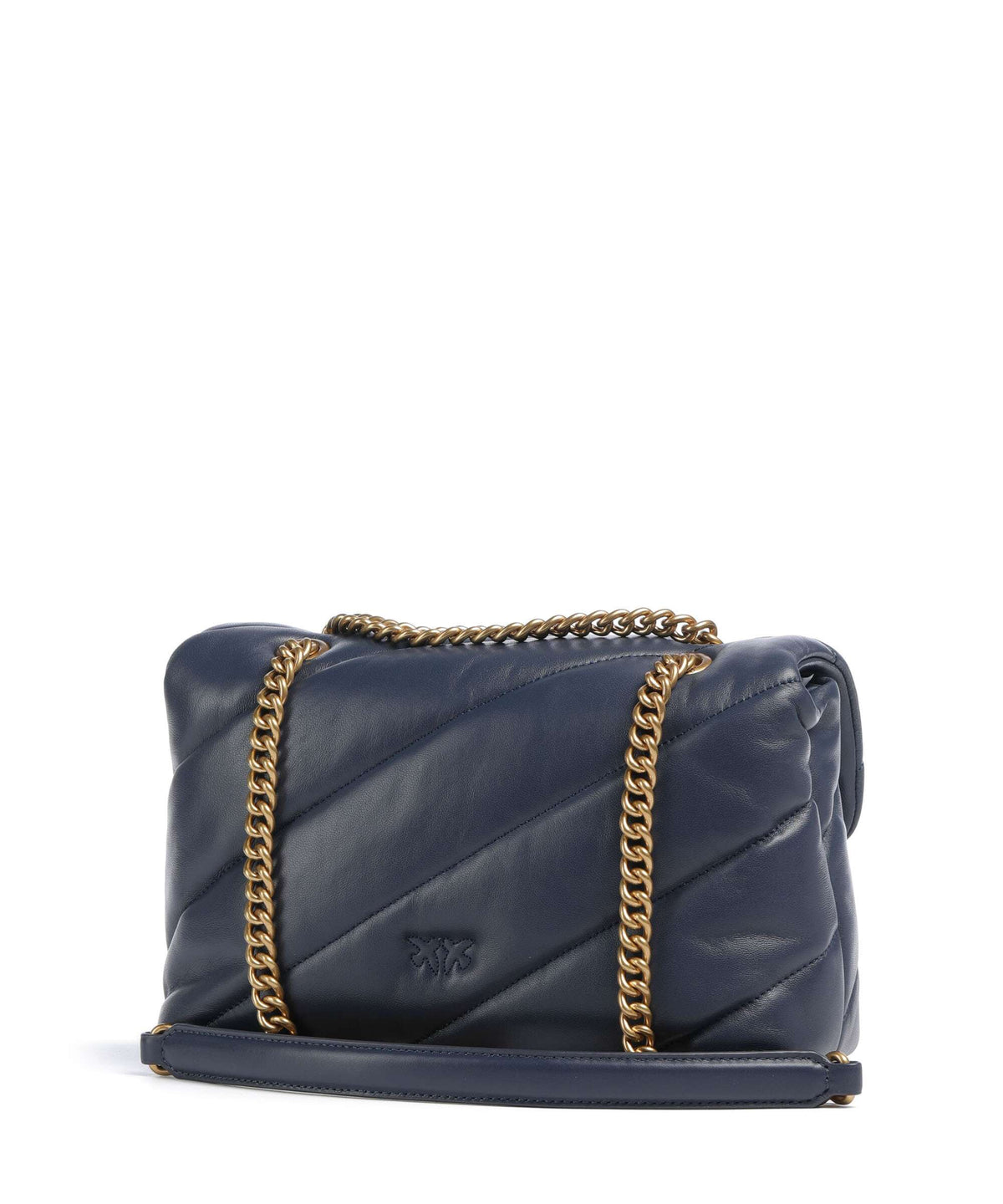 Pinko Love Puff Classic Shoulder bag blu indaco ombroso/antique gold