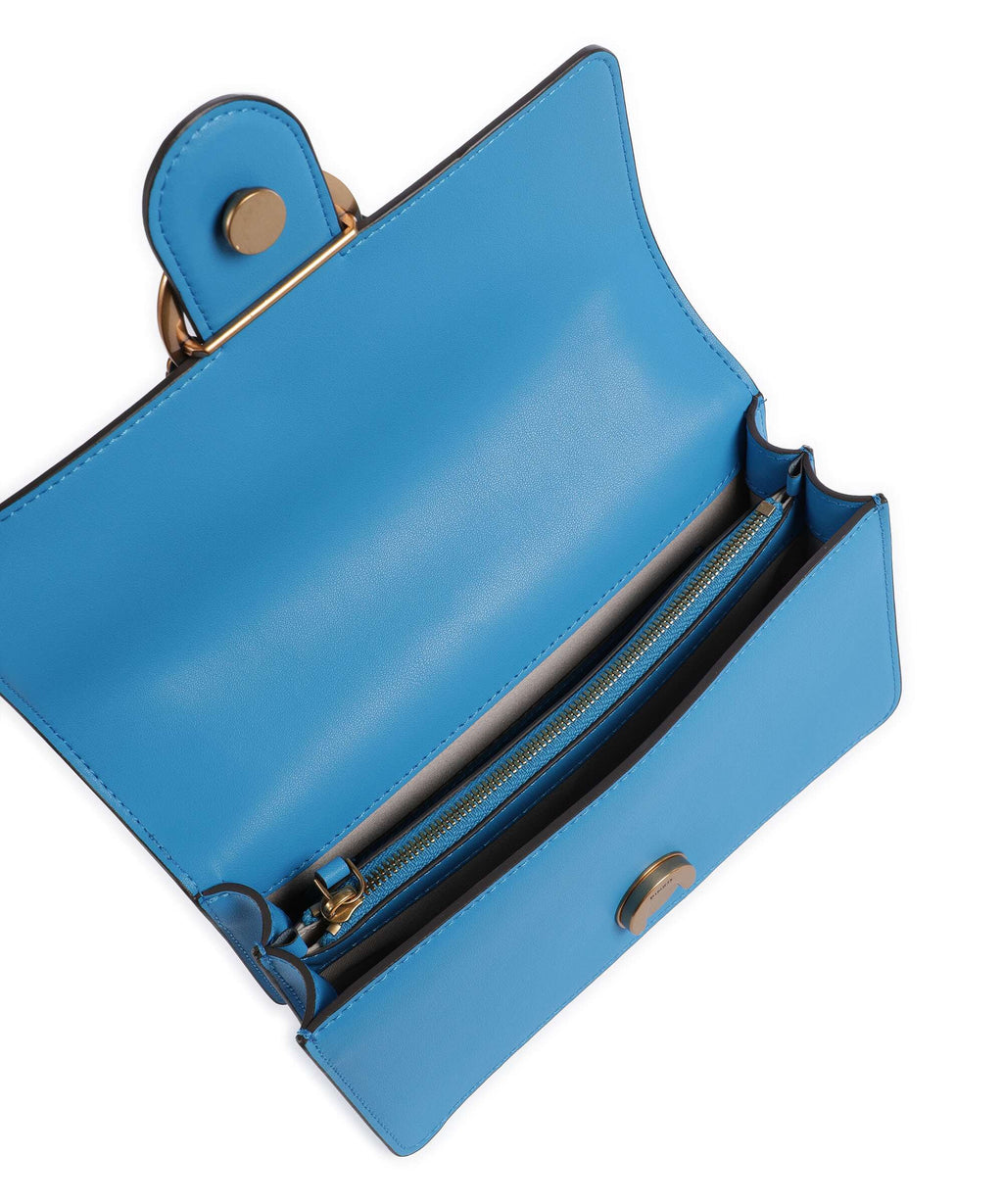 Pinko Love One Mini Shoulder bag azzurro dresda/antique gold