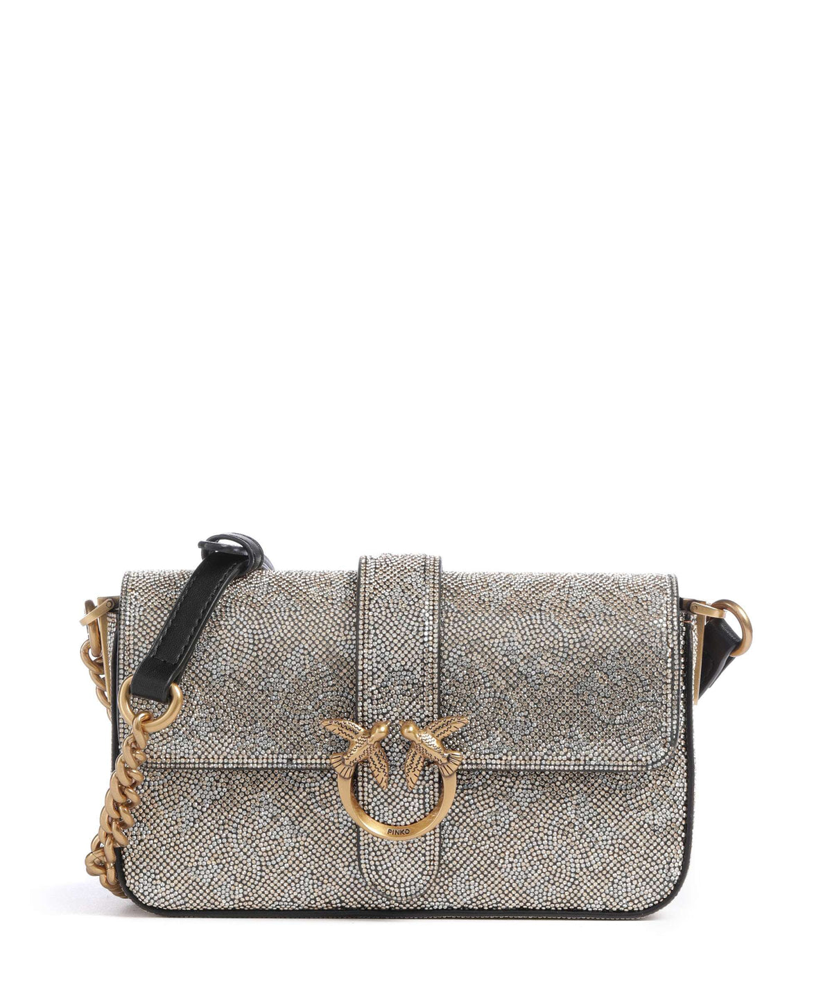 Pinko Love One Baby Slouchy Crossbody bag oro/antique gold