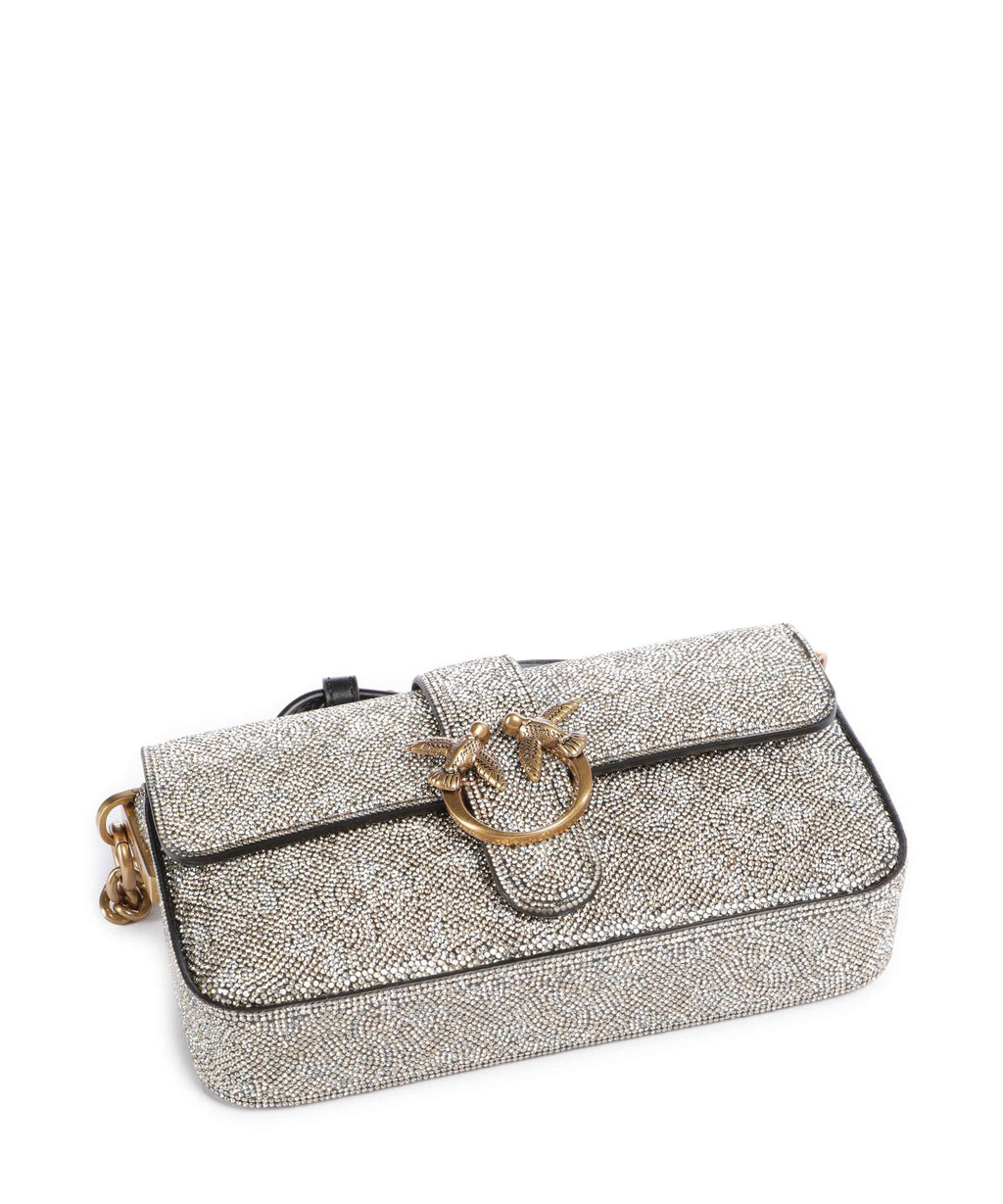 Pinko Love One Baby Slouchy Crossbody bag oro/antique gold
