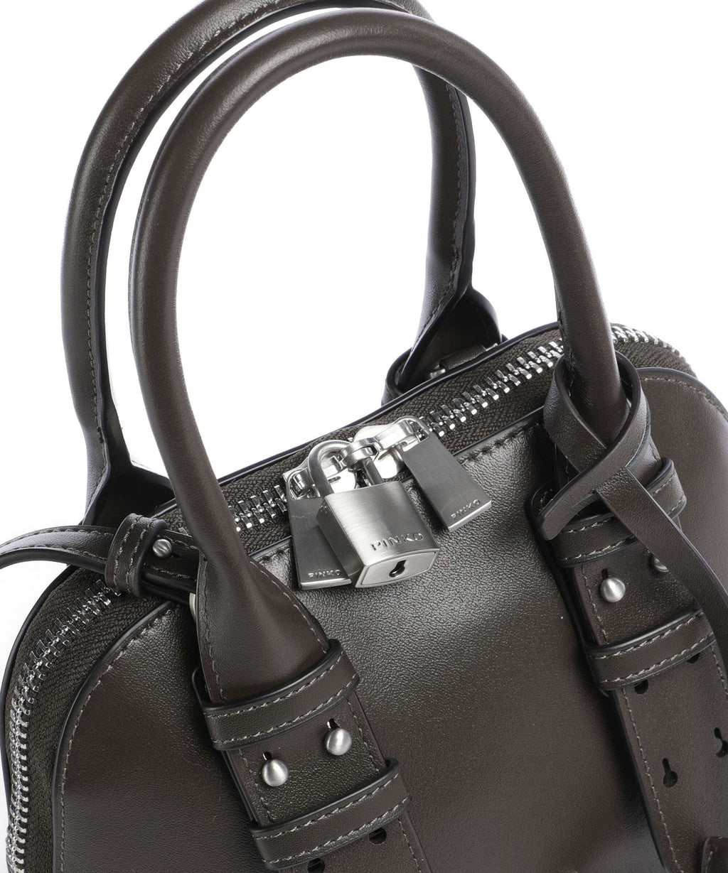Pinko Bowling Mini Handbag verde fango/matt silver