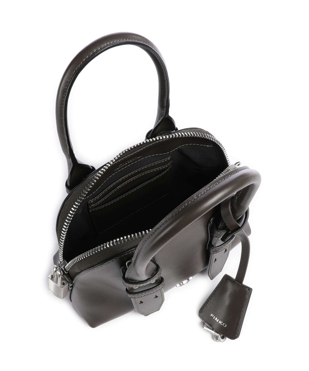 Pinko Bowling Mini Handbag verde fango/matt silver