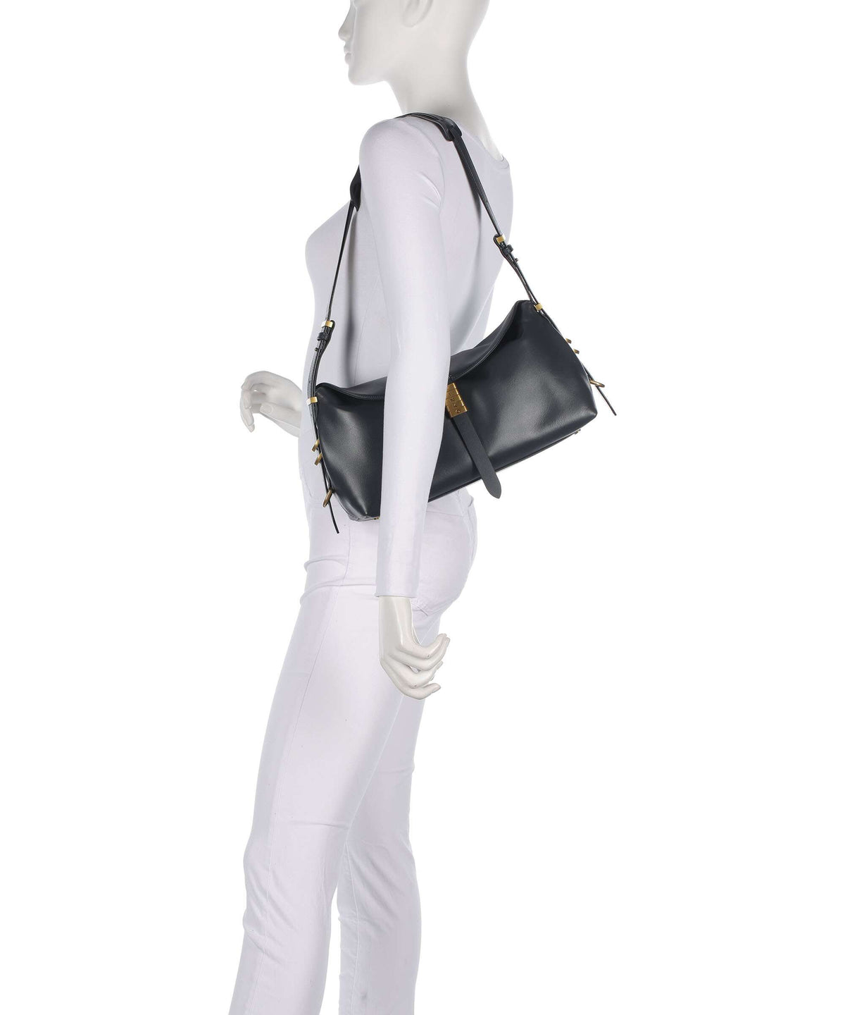 Pinko Saddle Shoulder bag grigio asfalto/antique gold