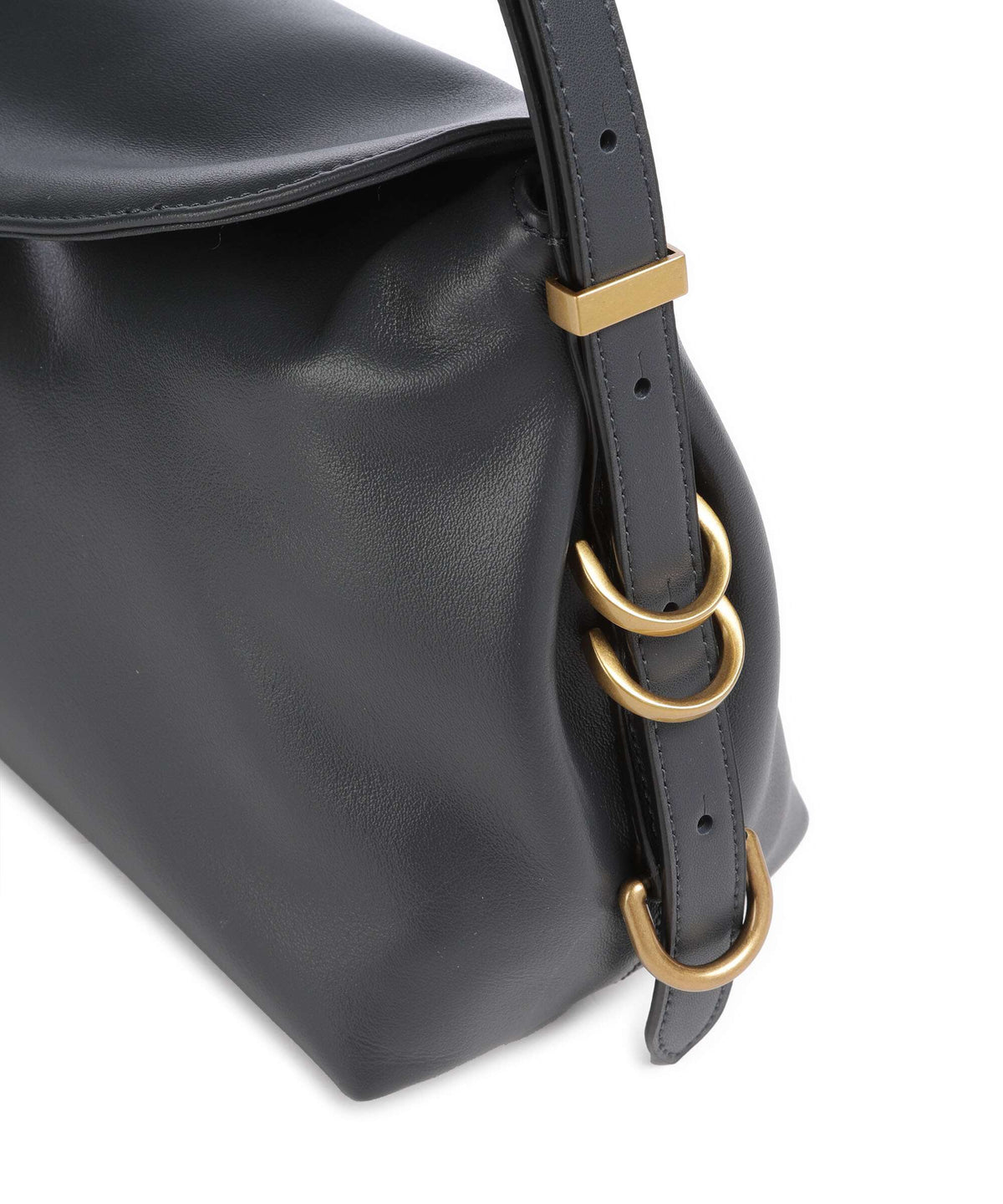 Pinko Saddle Shoulder bag grigio asfalto/antique gold