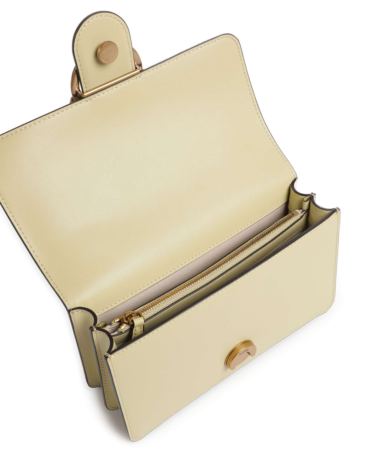Pinko Love One Mini Crossbody bag giallo vaniglia/antique gold