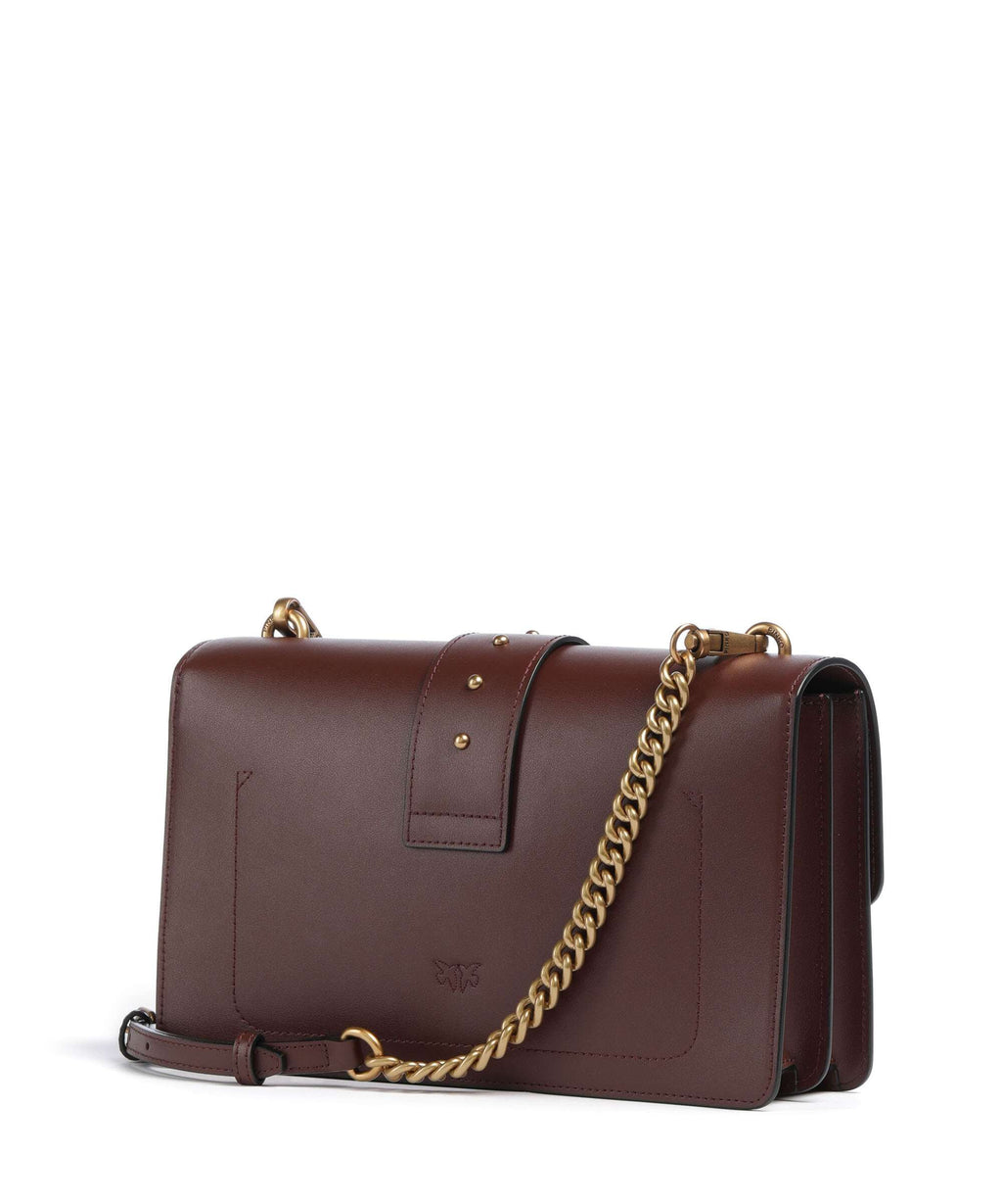 Pinko Love One Classic Crossbody bag rosso vino/antique gold