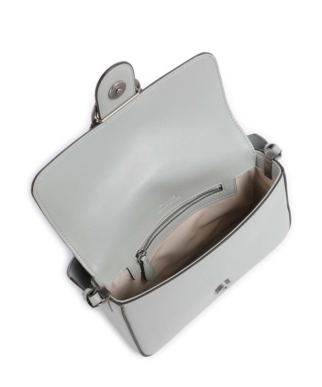 Pinko Love One Mini Slouchy Shoulder bag grigio perla/old silver