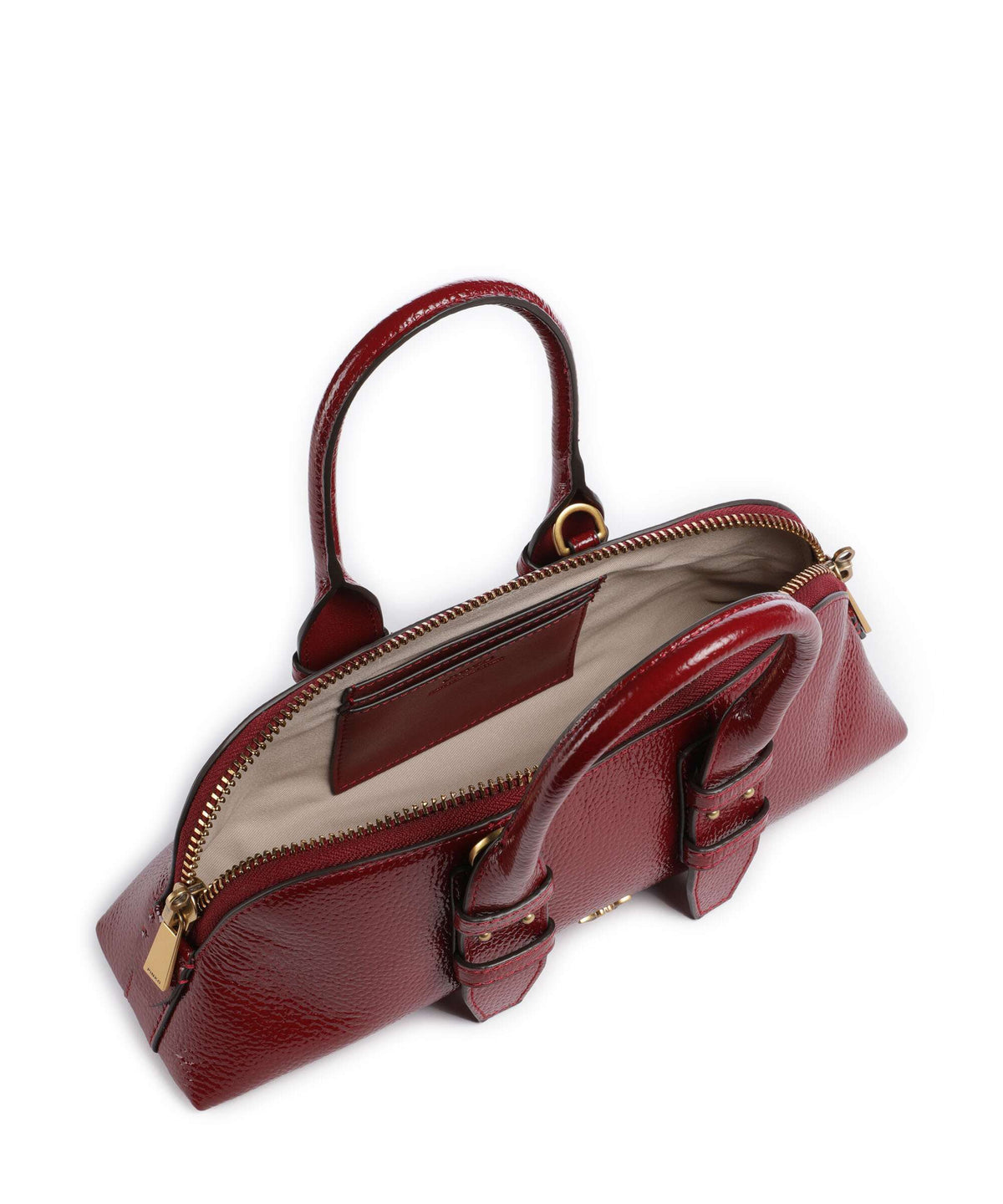 Pinko Bowling Horizontal Handbag rosso scuro/antique gold
