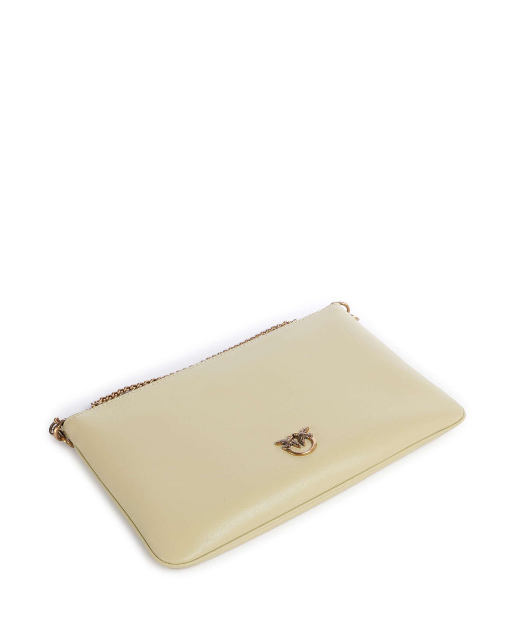 Pinko Flat Classic Crossbody bag giallo vaniglia/antique gold