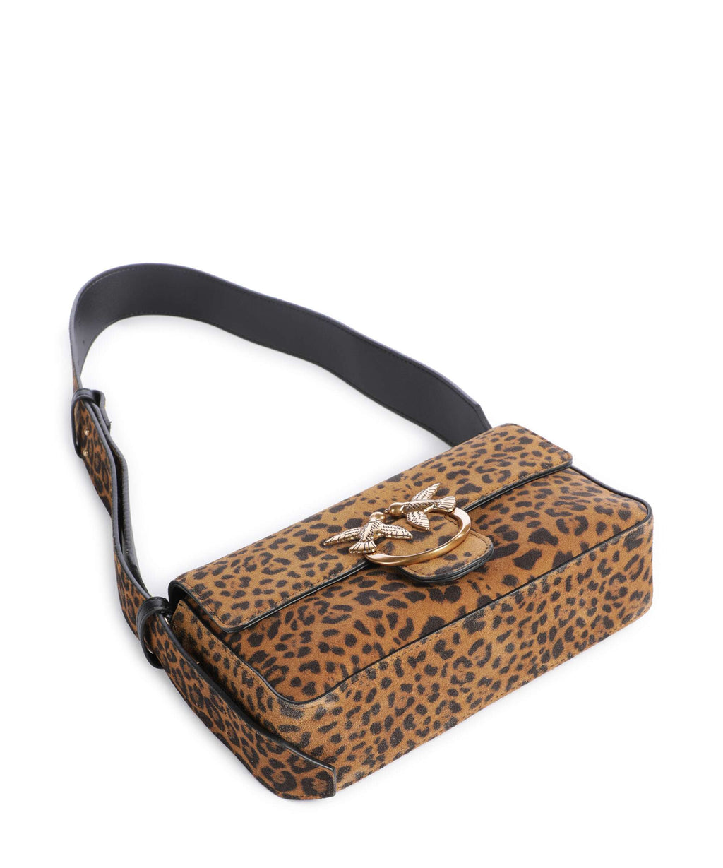 Pinko Love One Mini Slouchy Shoulder bag brown