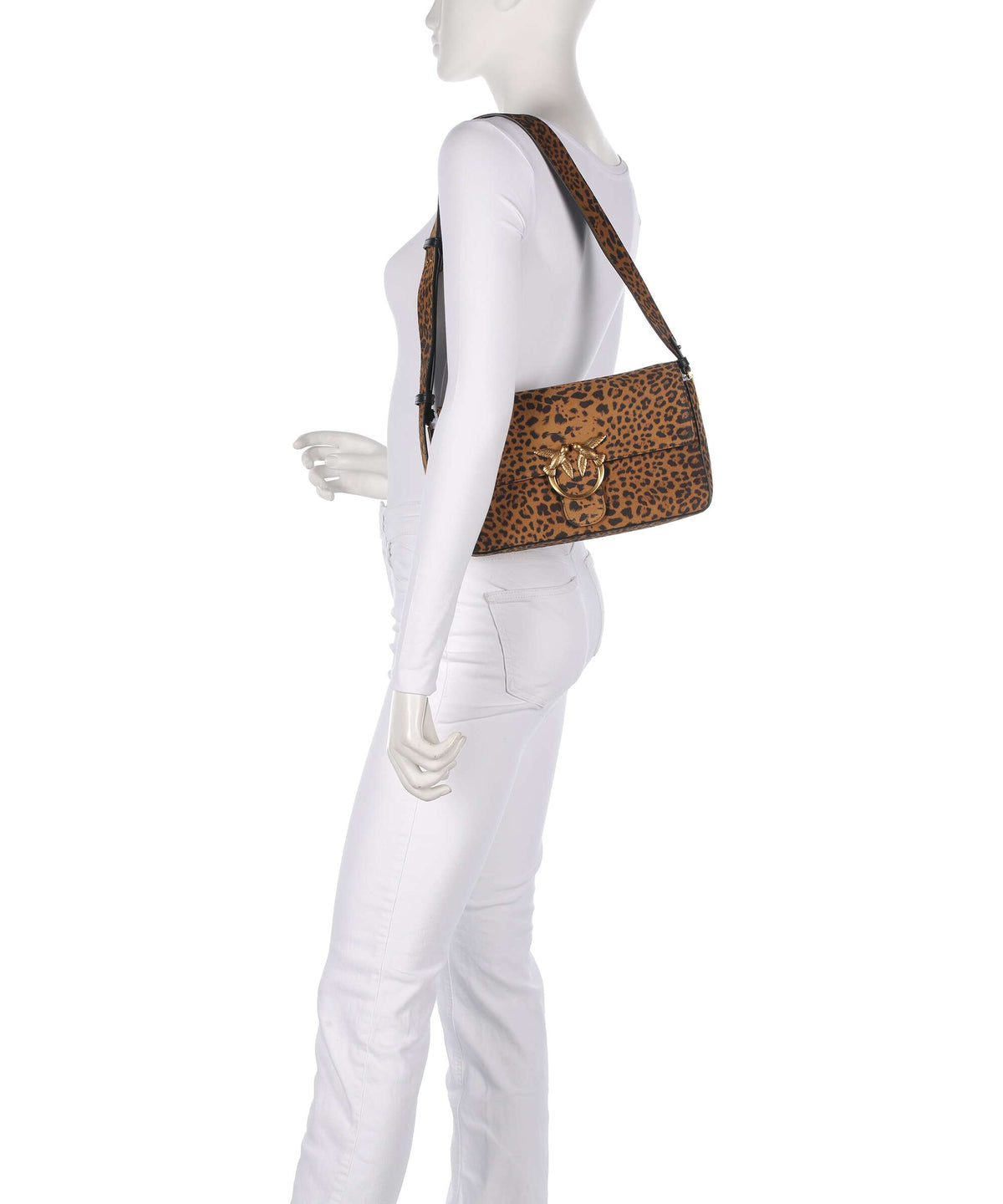 Pinko Love One Classic Slouchy Shoulder bag brown