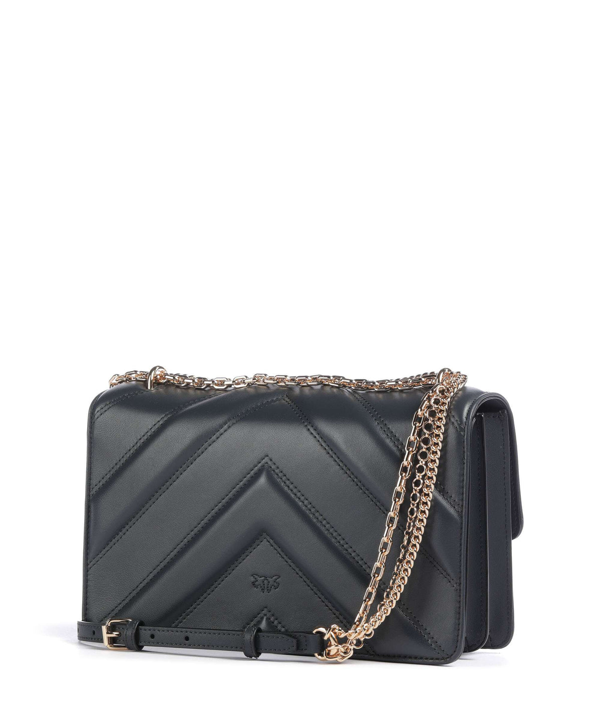 Pinko Love One Classic Shoulder bag grigio asfalto/oro mordore