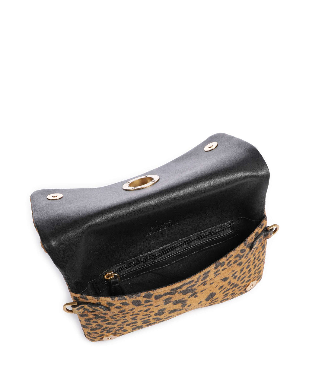 Pinko Click Soft Mini Crossbody bag maculato/marrone/antique gold