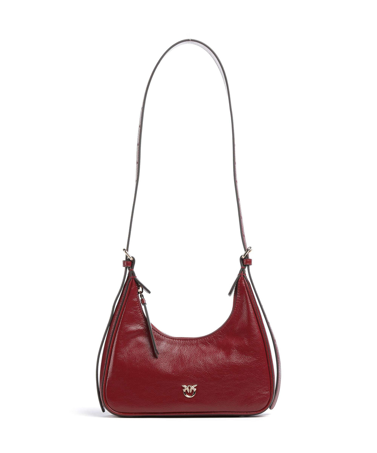 Pinko Miss Pinko Mini Shoulder bag rosso scuro/gold mordore