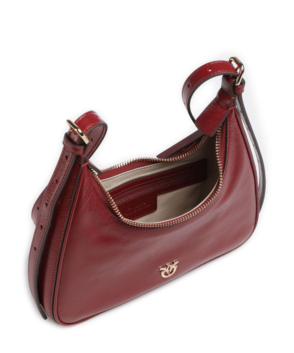 Pinko Miss Pinko Mini Shoulder bag rosso scuro/gold mordore