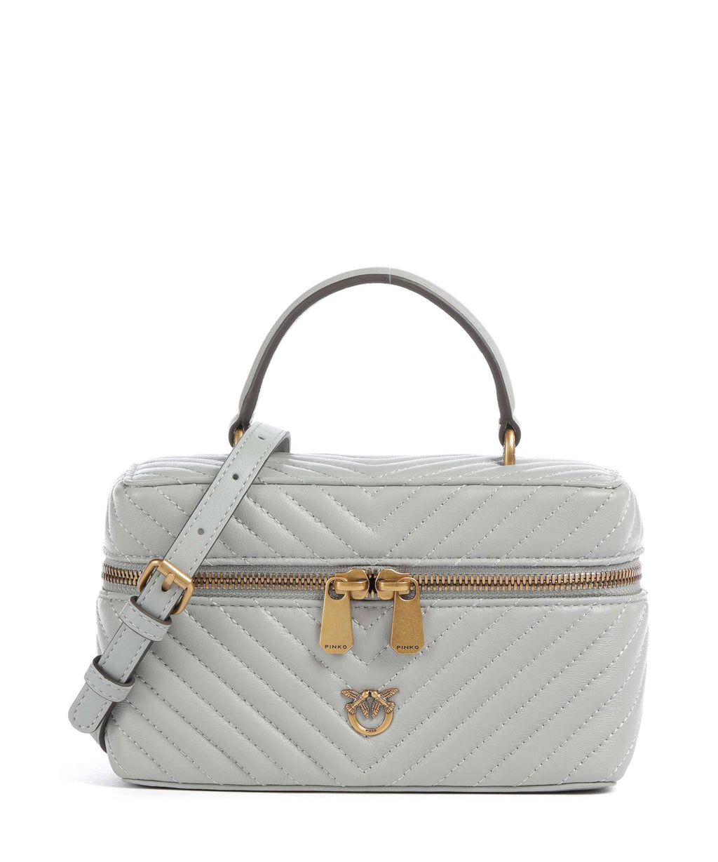 Pinko Vanity Mini Handbag grigio perla/antique gold