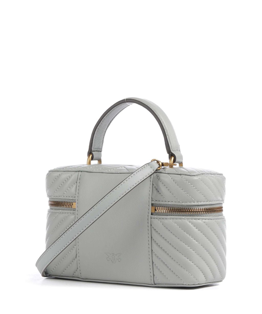 Pinko Vanity Mini Handbag grigio perla/antique gold
