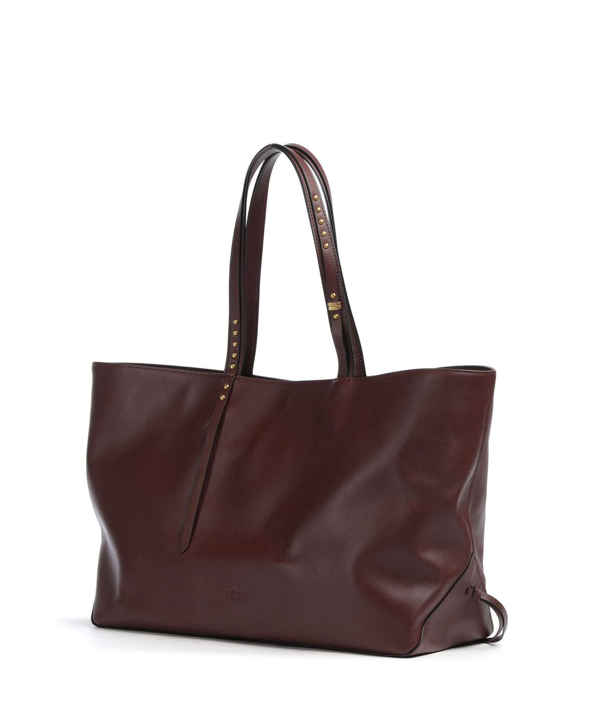 Pinko Tote bag burgundy wine/antique gold