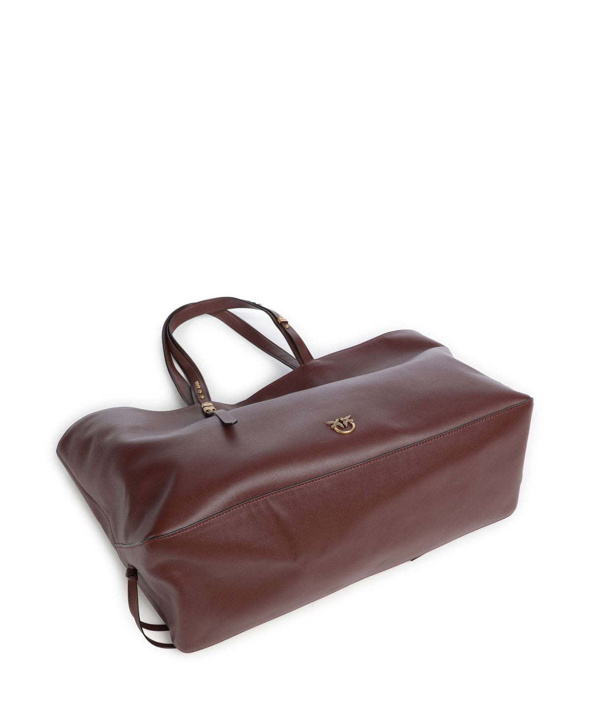 Pinko Tote bag burgundy wine/antique gold