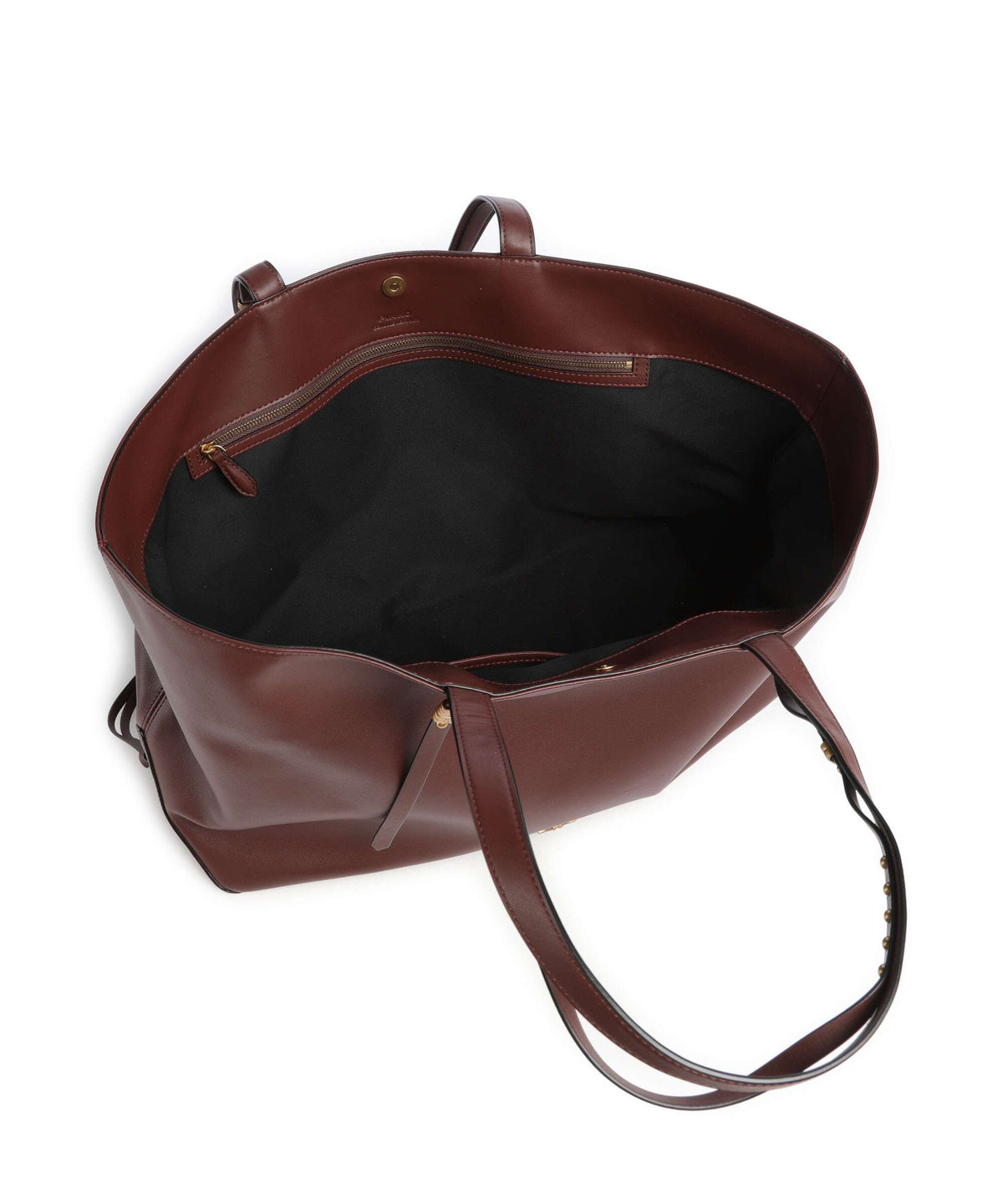 Pinko Tote bag burgundy wine/antique gold