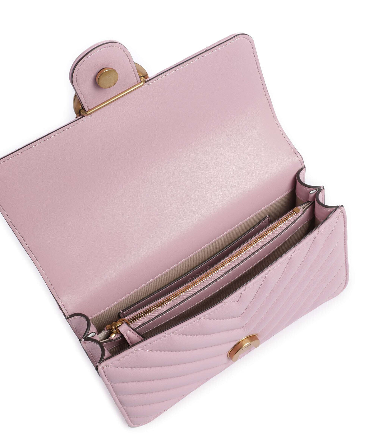Pinko Love One Mini Shoulder bag rosa chiaro/antique gold