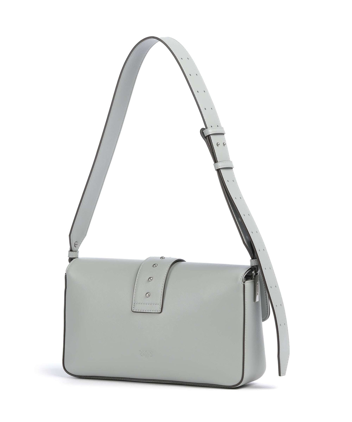 Pinko Love One Classic Slouchy Shoulder bag grigio perla/old silver