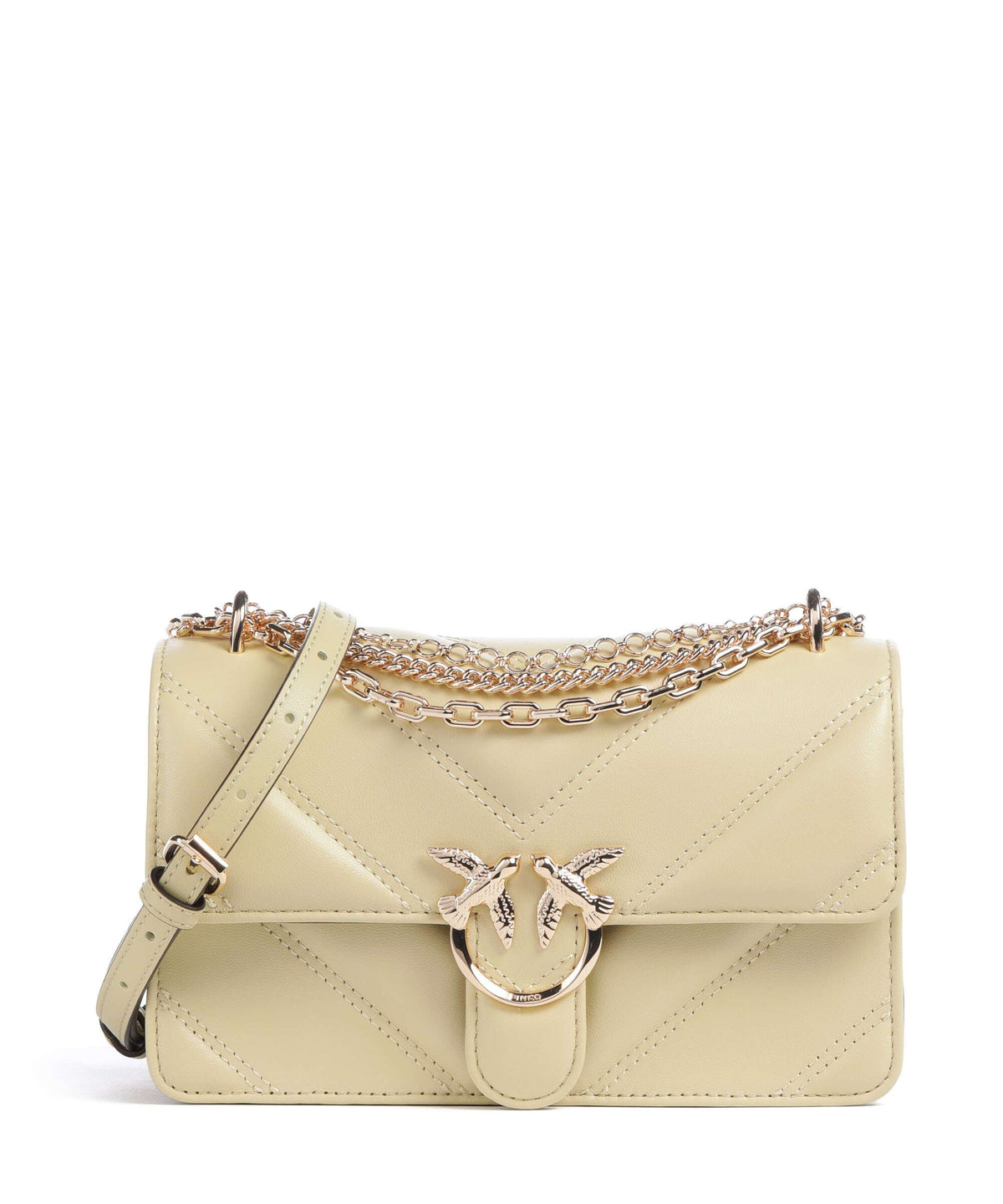 Pinko Love One Mini Shoulder bag giallo pastinaca/gold mordore