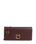 Pinko Click Soft Classic Crossbody bag burgundy wine/antique gold