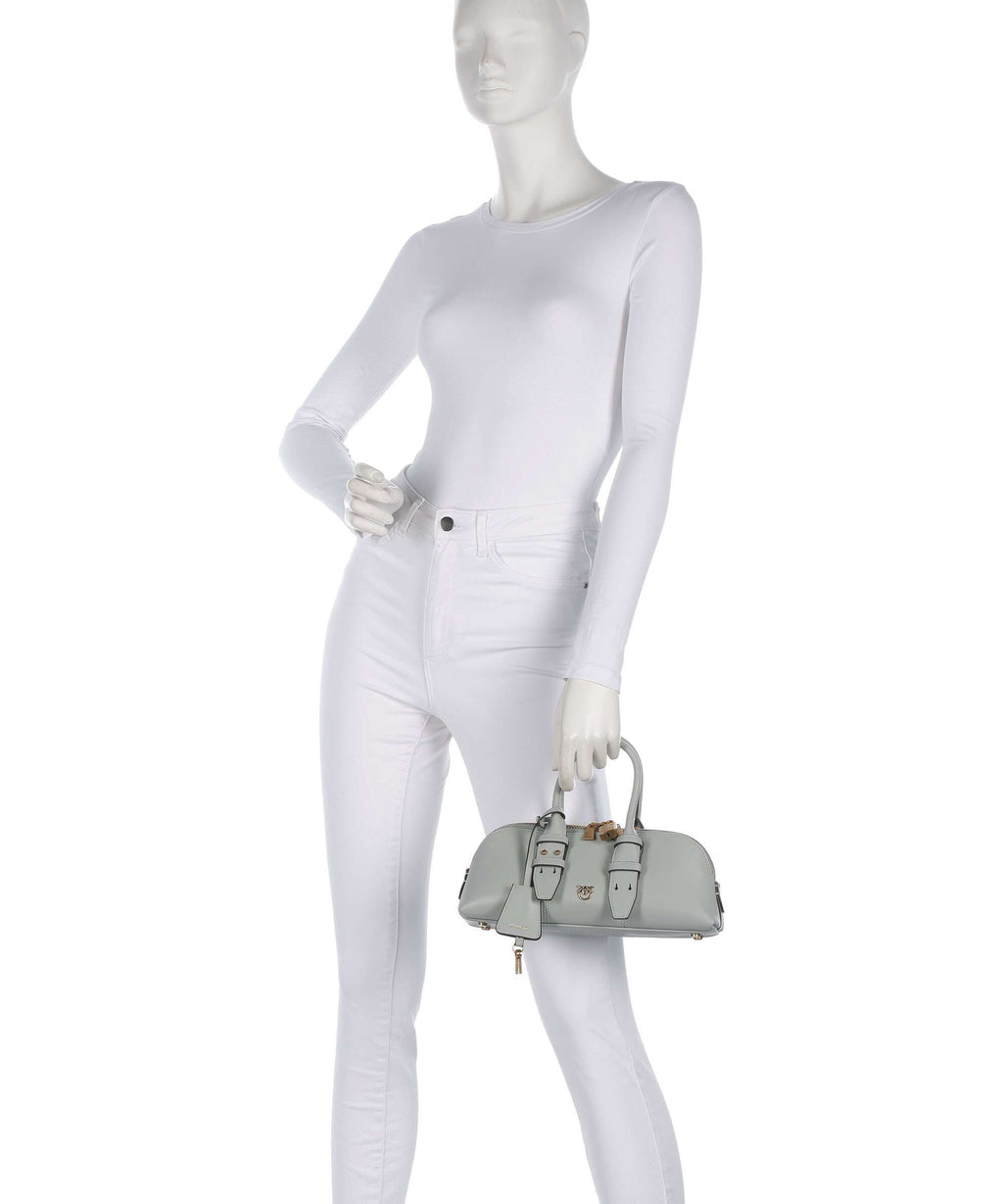 Pinko Bowling Horizontal Handbag grigio perla/antique gold