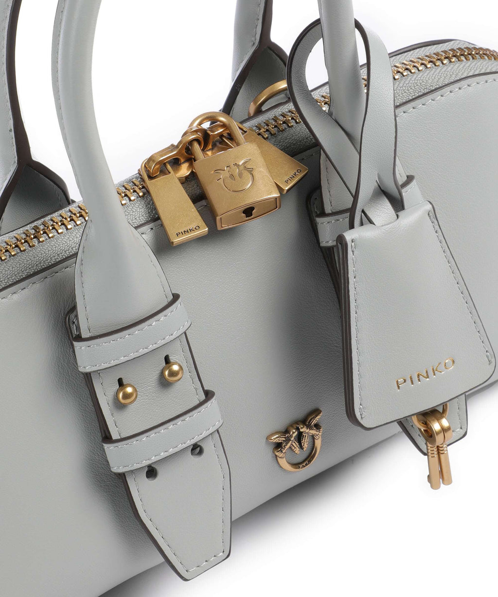 Pinko Bowling Horizontal Handbag grigio perla/antique gold