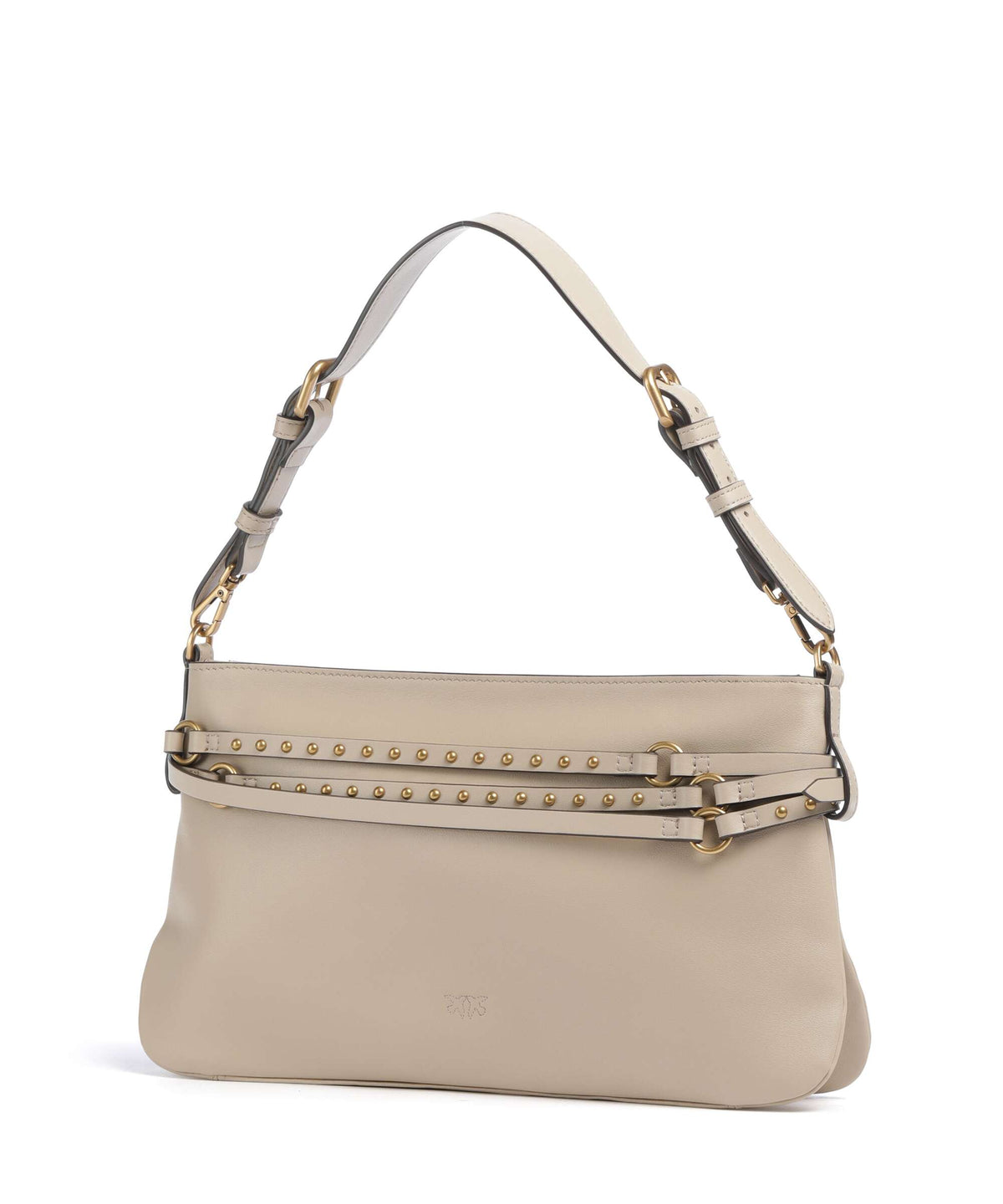 Pinko Belt Classic Shoulder bag beige/grigio fumo/antique gold
