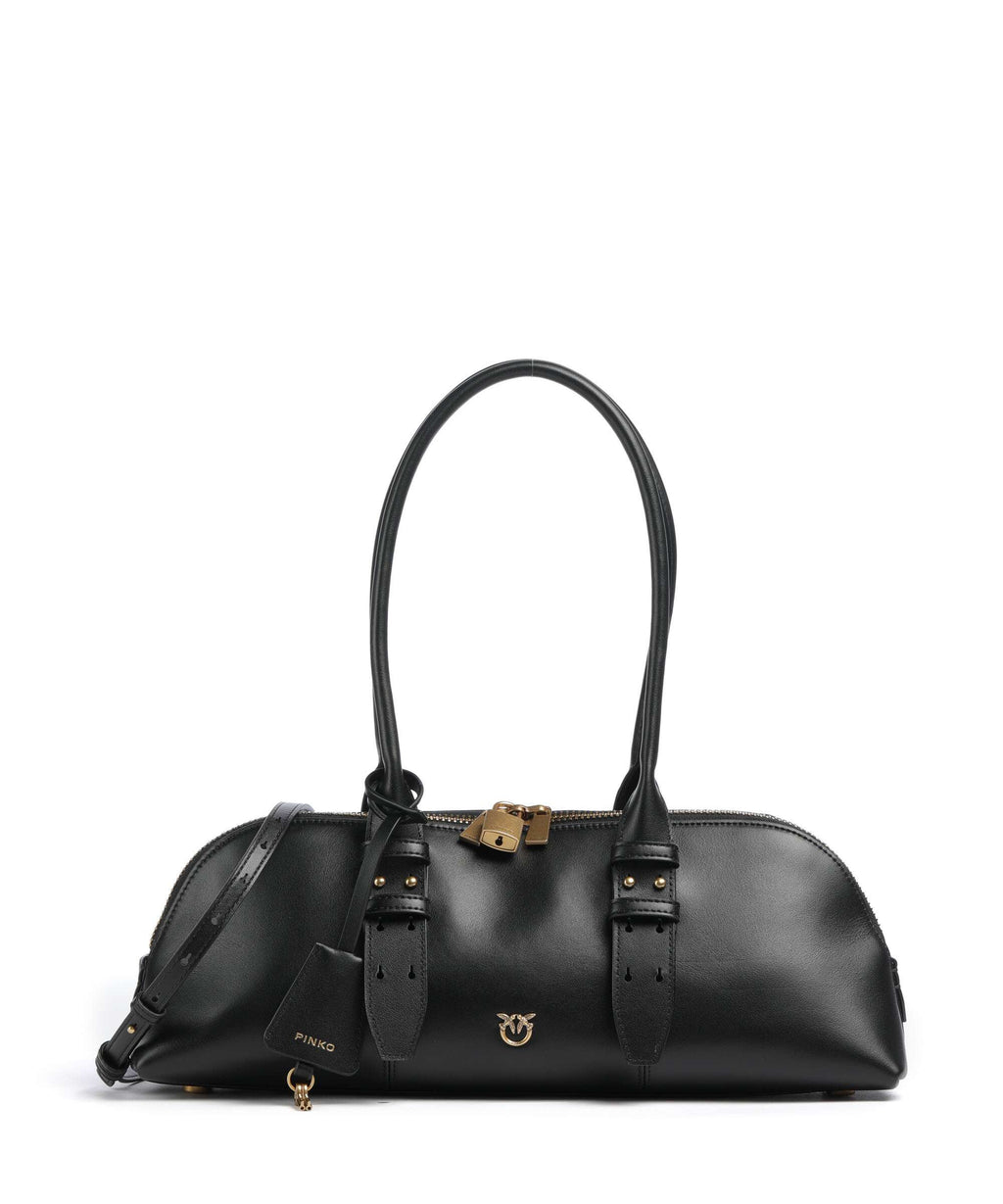 Pinko Bowling Horizontal Big Handbag nero/antique gold