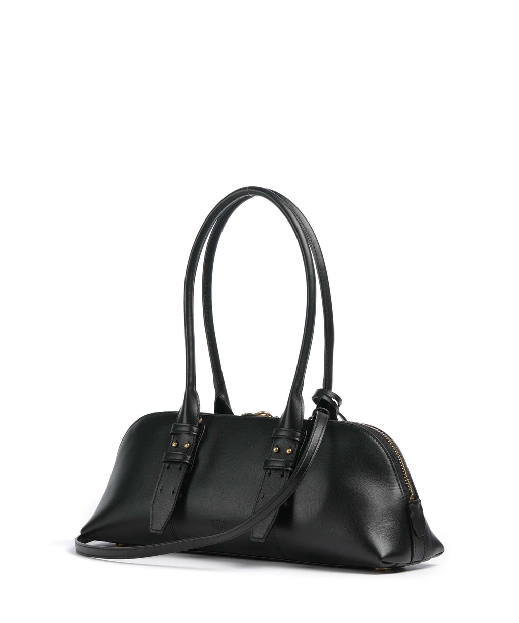 Pinko Bowling Horizontal Big Handbag nero/antique gold
