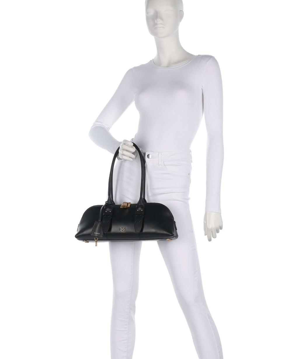 Pinko Bowling Horizontal Big Handbag nero/antique gold
