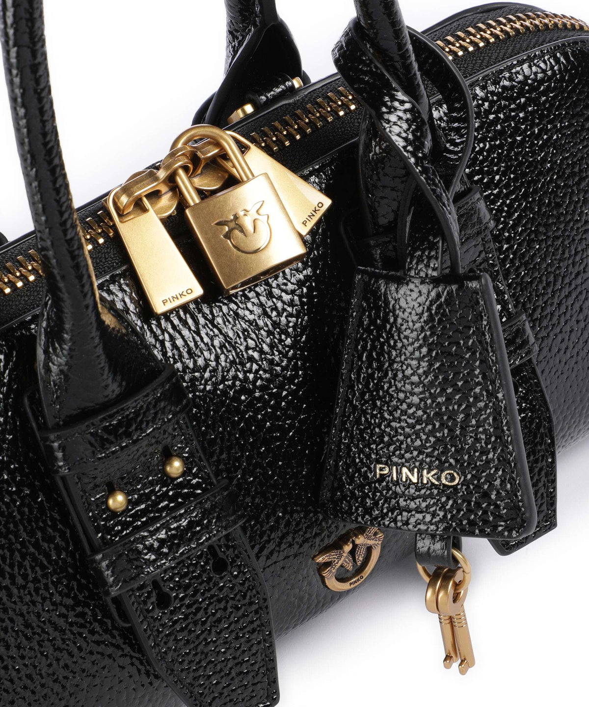 Pinko Bowling Horizontal Handbag nero/antique gold