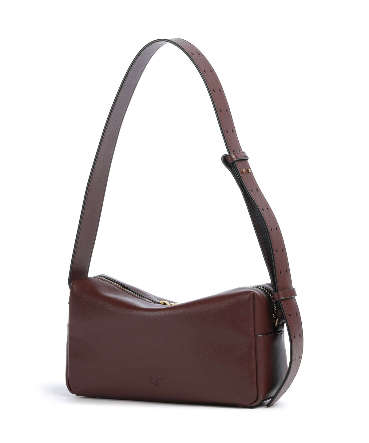 Pinko Shoulder bag burgundy wine/antique gold