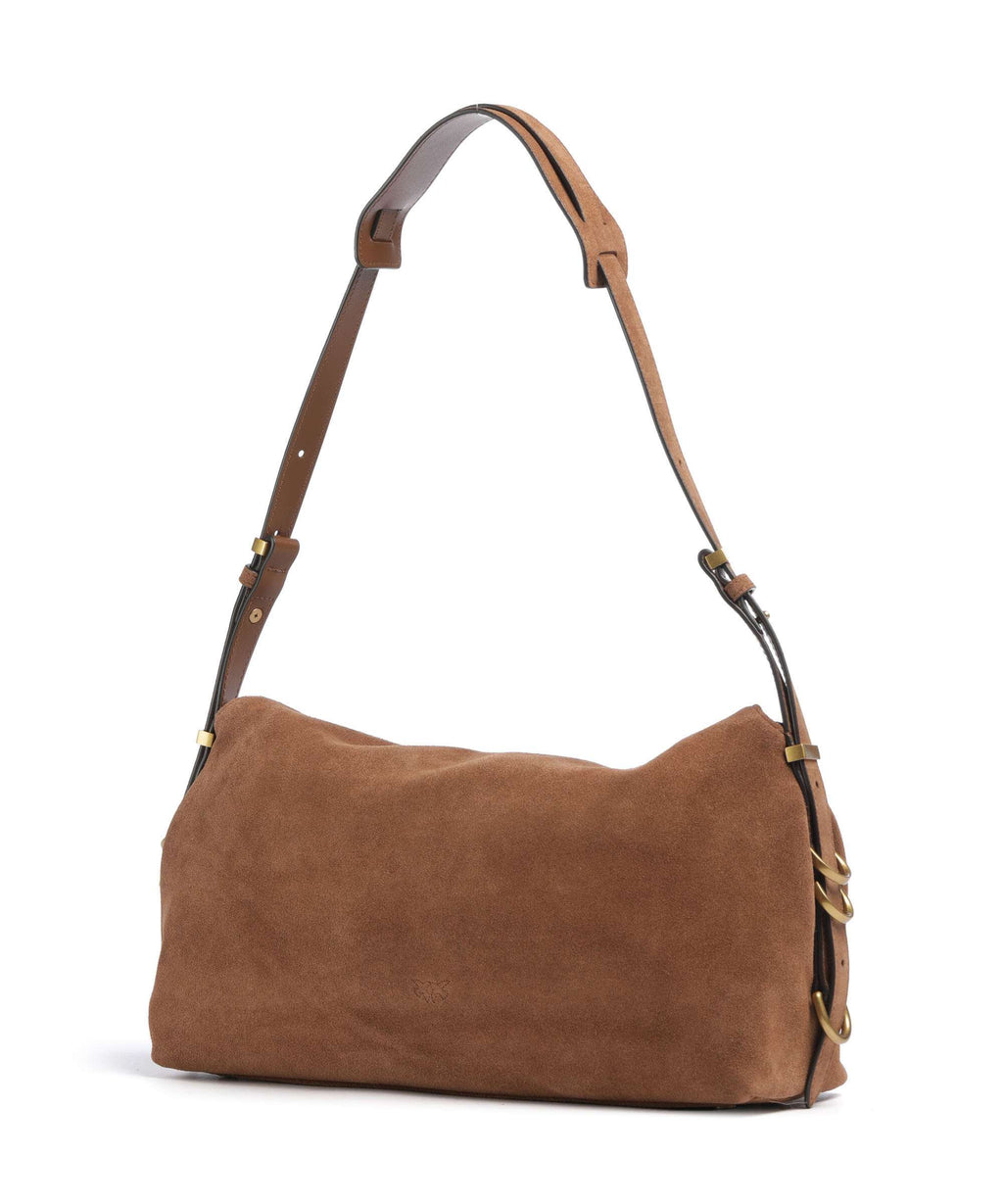 Pinko Saddle Classic Hobo bag marrone/leone/antique gold