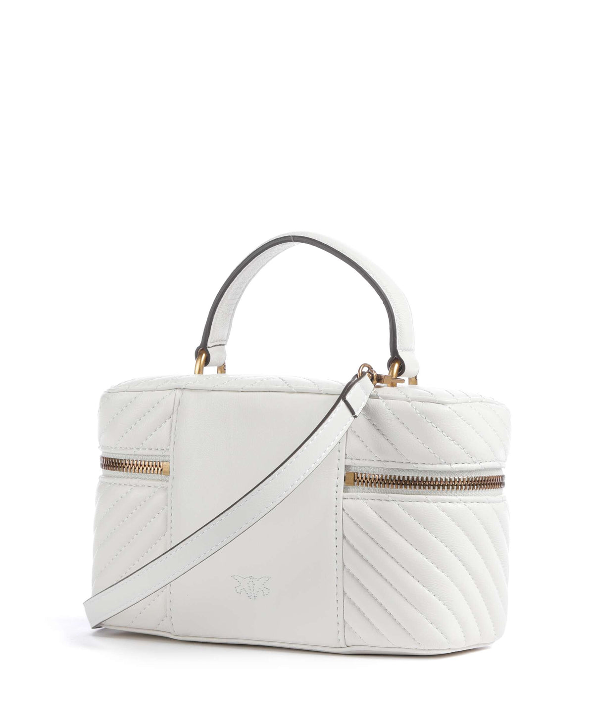 Pinko Vanity Mini Handbag bianco nembo/antique gold