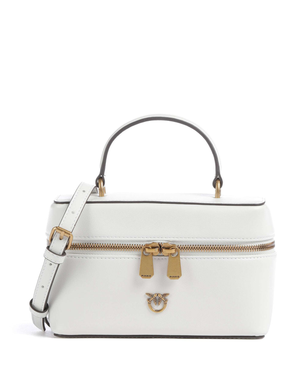 Pinko Vanity Mini Crossbody bag bianco nembo/antique gold