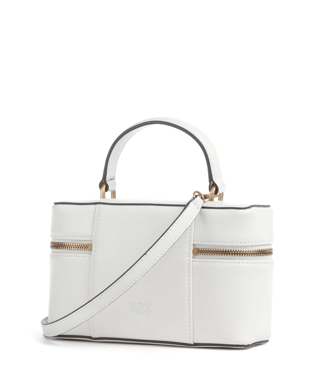 Pinko Vanity Mini Crossbody bag bianco nembo/antique gold