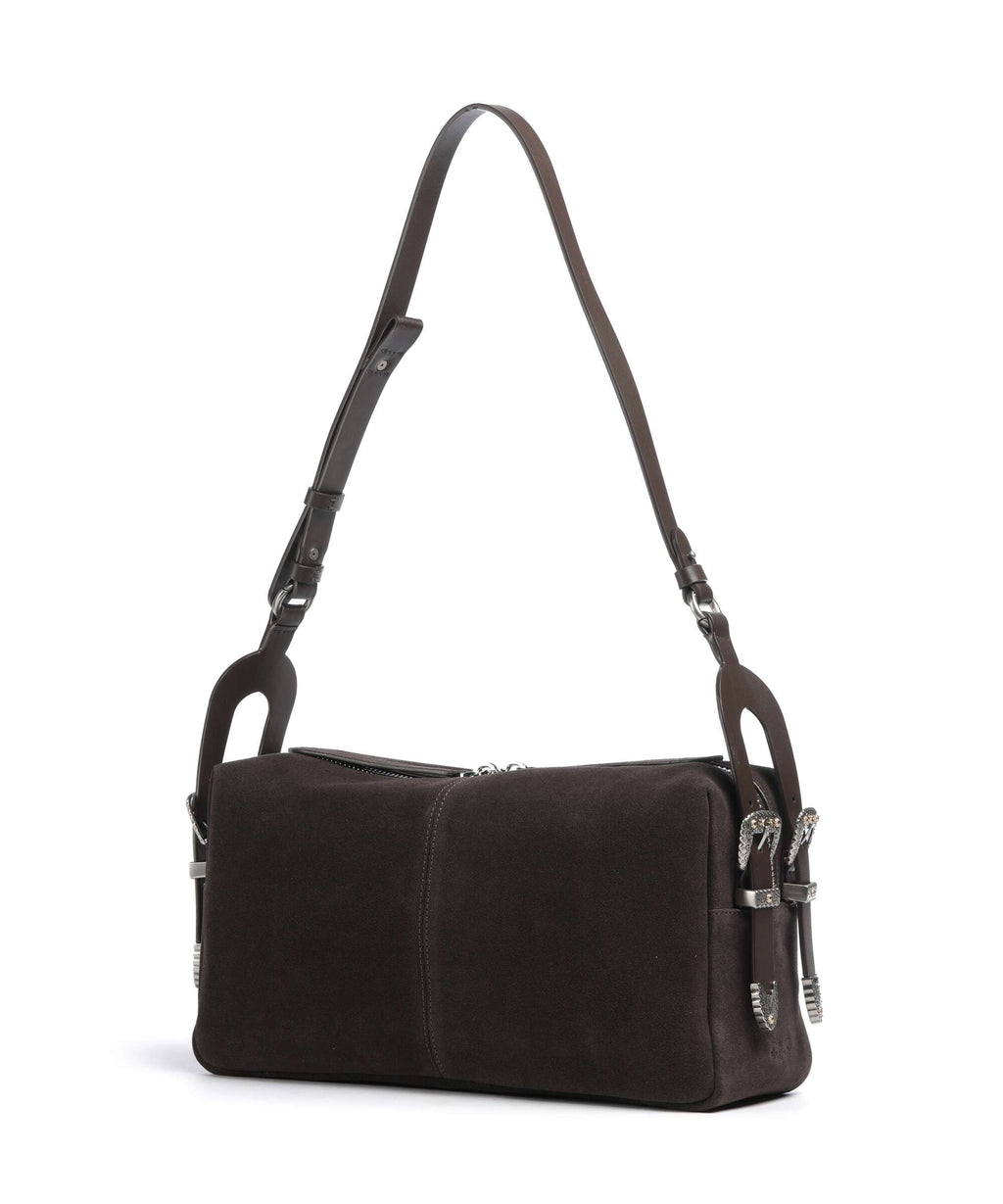 Pinko 24 Classic Shoulder bag marrone/chicco di caffe/old silver